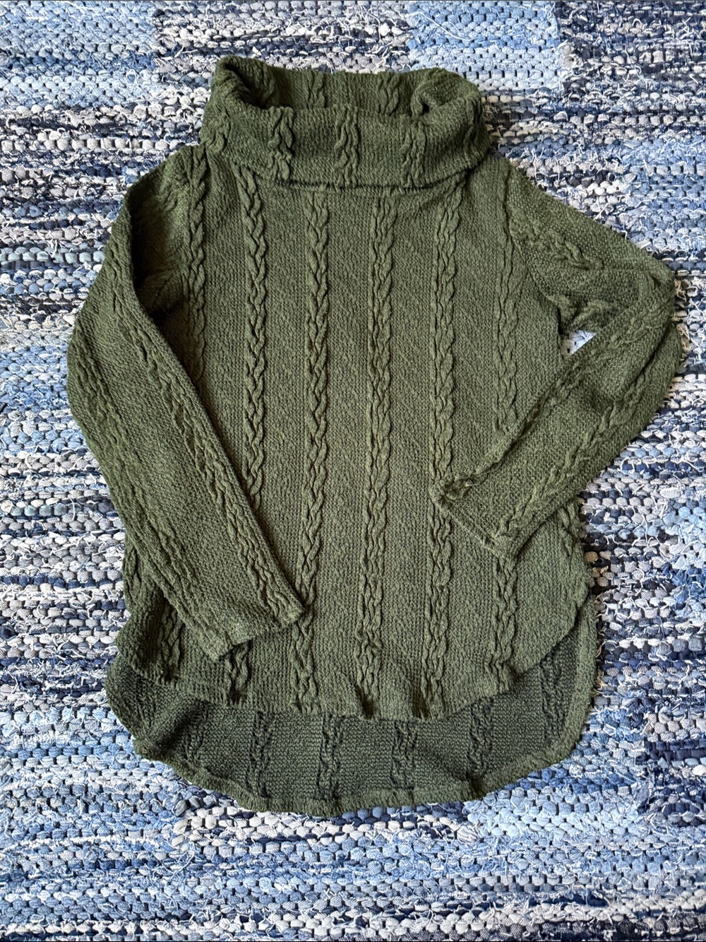 BOGO Red Lolly Olive Green Turtleneck Sweater